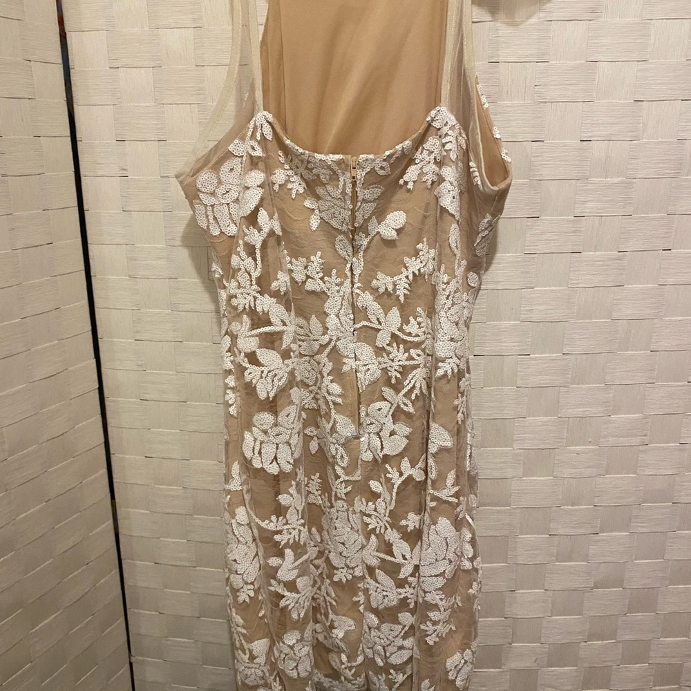 Formal dress. White beaded. Beautiful, worn once by my daughter. - Picture 2 of 4